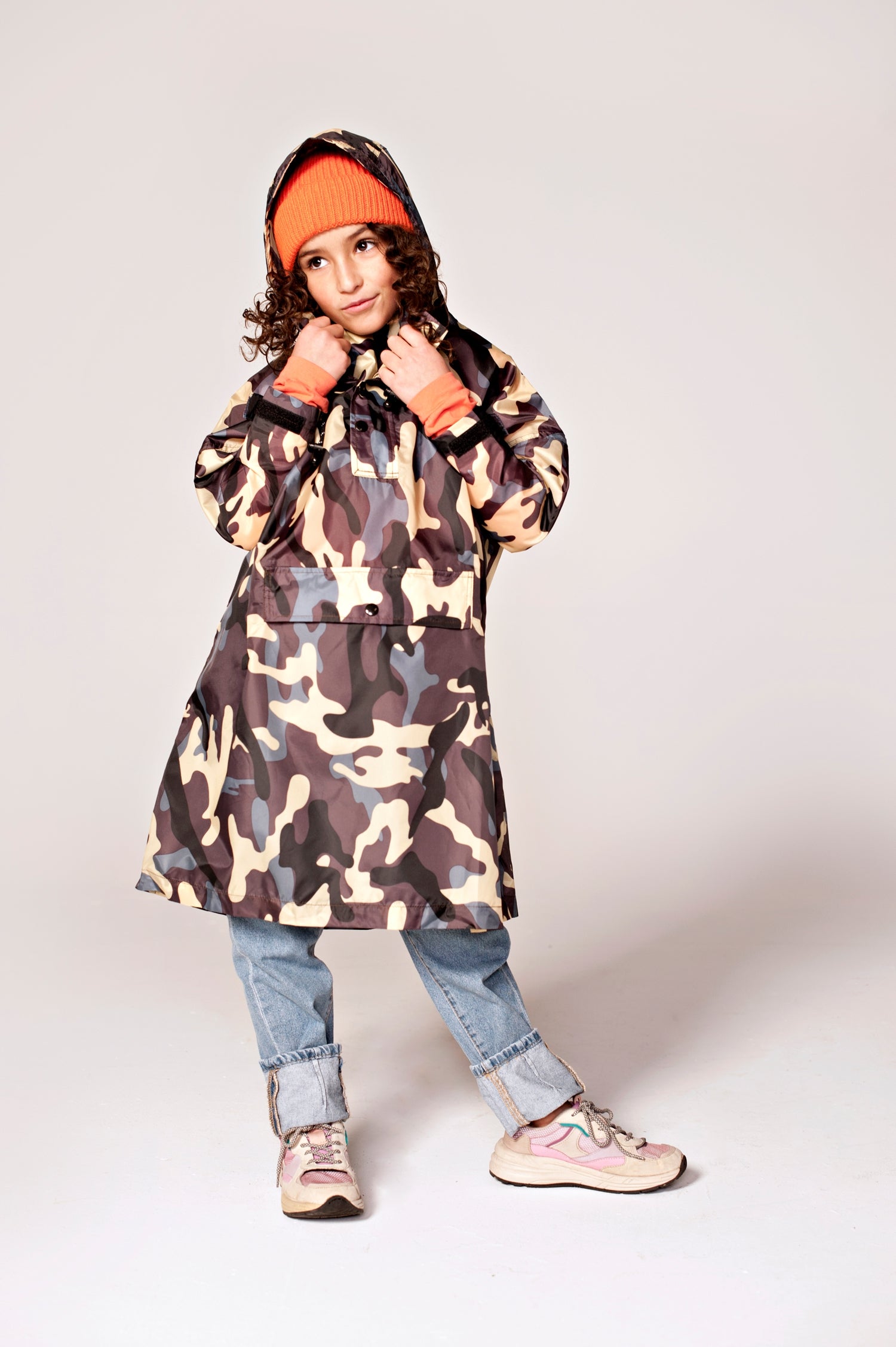 Jungle Camo - Kids Rain Poncho